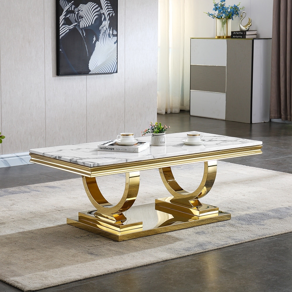 Marble, Rectangular Coffee Tables - Bed Bath &amp; Beyond